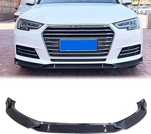 JACCOS Auto Frontspoiler Stoßstange Lippe Für Au-di A4 B9 Limousine 2017 2018,Antikollisions FrontstoßStange Splitter Diffusor Frontlippe Protector,Auto Vorne Schaufel Außenverkleidungs