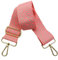 Verstellbarer 5cm Taschengurte Breit, Schultergurt für Tasche, Taschengurte zum Wechseln Goldener Karabiner Schulterriemen, Umhängegurt fur Damen Handtaschen Crossbody DIY Zubehör(Rosa)