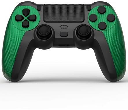 Ceozon Wireless Controller Compatible with Ps4 PC Game Joystick with Double Shock 6-Axis Gyroscope Touch Pad Function Green