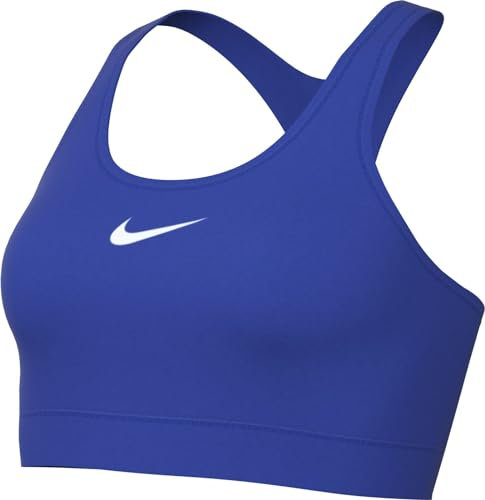 NIKE DX6821-405 W NK SWSH MED SPT Bra Sports Bra Damen Hyper ROYAL/Black Größe XL
