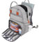 Mochila Portatil 15.6 Pulgadas,Backpack de Almuerzo Refrigeración Impermeable Bolsas Térmicas, Bolso de Hombro Impermeable para Mujeres para Viajes, Gris
