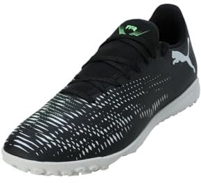 PUMA Unisex Future 8 Play TT Soccer Shoe, Black Silver-Fluo Green, 7 UK