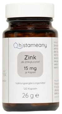 Zink ohne Zusatzstoffe, als Zinkgluconat, 120 Kapseln (26 g)