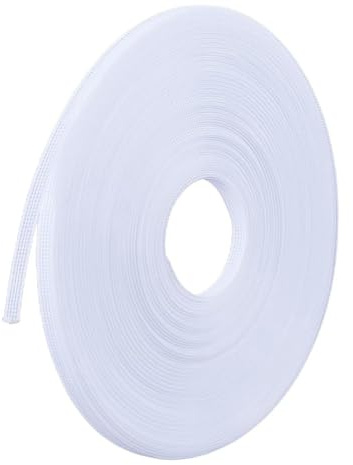 Stäbchen zum Nähen von Korsett, 6 mm breit, Polyester, zum Nähen, Bekleidungszubehör, BH-Ausbeinwerkzeug für Korsetts, Brautkleider, Abendkleider, Dessous, Hüte (5 m, weiß)