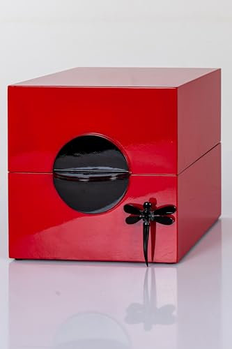 Bodo Albes Warenhandels GmbH Schmuckbox Dragonfly klein rot 15x15x15cm