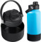 Replacement Lid and boot for Hydro Flask 32 40 oz Wide Mouth Water Bottles, Lids Compatible with Hydro Flask Wide Mouth Sports Cup, Top Spout Lid with Handle, Chug Cap Accessories, Black lid+Boot