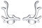 Einfache Geweih-Ohrstecker aus 925er-Sterlingsilber für Damen, Silber, edler Schmuck, Bijoux-Ohrring