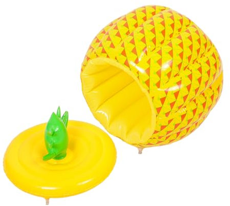 SHOWERORO Ananas-eiskübel Aufblasbar Für Pool Party Getränkhalter Wasser Schwimmbierhalter EIS Eimer Kühlzeit Flaschengetränke Cocktails Wein Whisky