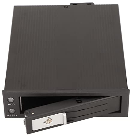 Rankomu Hard Drive Enclosure 3.5in Hard Drive Enclosure, SATA HDD Enclosure Tray, Supports SATA I II III, SAS 6Gbps, Compatible with 3.5in Mobile Hard Disks