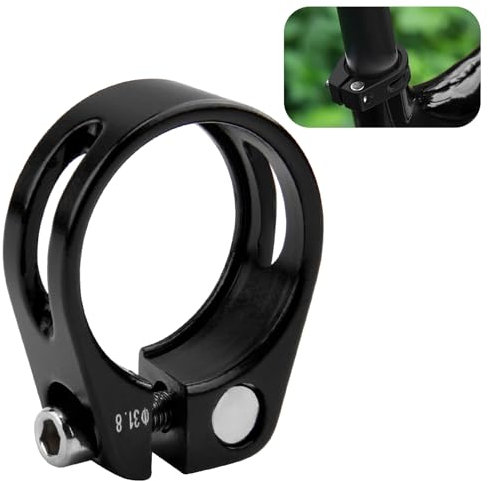 Morsetto Reggisella per Bicicletta in Alluminio, Collarino Sella MTB 31.8mm, Collarino per Bici Reggisella, Chiusura Sella, Fissaggio Sella Rapido, Pinze reggisella, Adatto per MTB e Bici da Strada