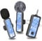 3 in 1 Wireless Lavalier Microphone for iPhone, Mini Lapel Mic with Mute/Reverb/Noise Reduction, for Android Phone, Camera, PC, Laptop, Video Recording, Streaming, Interview, Vlogs,100ft Range