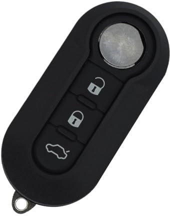 HEXEH Cover Guscio Chiave 3 Pulsanti Chiave Remota Auto Shell FOB Case per Abarth per Panda per Punto per Bravo 2 per Ducato per Tipo per Doblo 500x 500l 500e Cover Chiave Auto