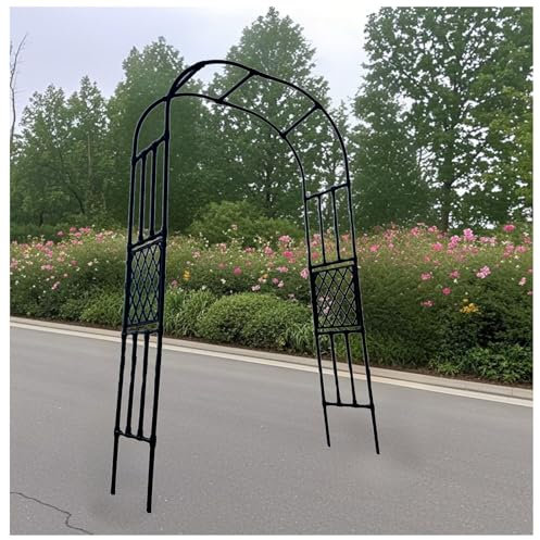 Gartenbogen Für Kletterpflanzen Rosenbogen, Torbogen Spalier Rankhilfe Rankgitter Rankbogen Für Pergola Hinterhof 120 150 180 200 250 300 Cm Verzinktes Stahlrohr PE Beschichtung(200cm x 250cm (WxH))