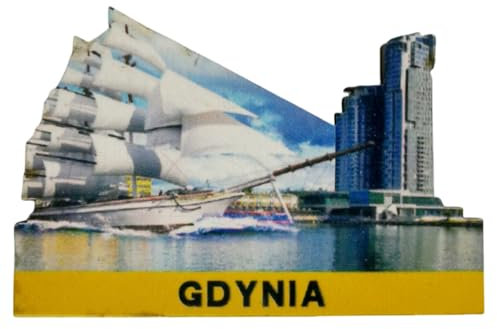 Gdynia Polen Kühlschrankmagnet 3D Tourismus Souvenir Kühlschrank Dekoration Handwerk Kollektion