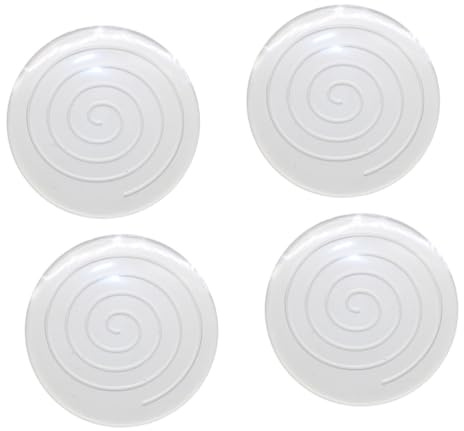 Silikon Stuhlschoner 4 Stück rutschfest, für Stuhl und Bettbeine | Boden Schonend, Transparentes Design, Rund Geformt, für Laminat und Bürobereich