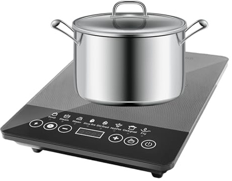 Piano Cottura ad Induzione,Fornello Elettrico 110V-220V | Elettrodomestici per Cucinare in Casa Ufficio Dormitorio Appartamento