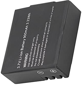 Dioche Original 3.7V 900mAh Liion Battery High Capacity Rechargeable Lithium Ion Camera Battery with Protection Functions for SJ4000 SJ5000 M10 Sports Camera Black