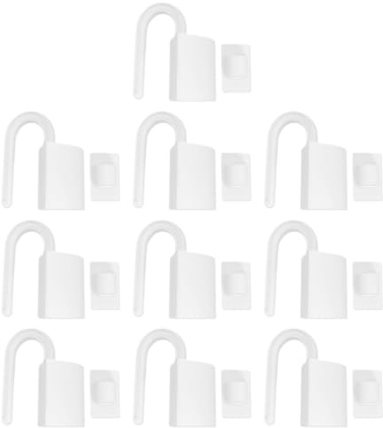 SILENRADAWN 10pcs Anti-Pinch Door Hinge Clips Door Protector Finger Guards for Home Office Hotel Safety Preventing Closure White
