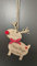 FSSS Ltd PERSONALISED TEACHER THANK YOU WOODEN REINDEER RUDOLPH CHRISTMAS XMAS TREE DECORATION GIFT CRAFT (POM POM RED NOSE)