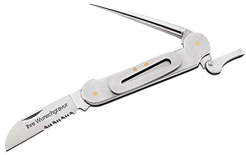 Herbertz Seglermesser, 3Cr13 Stahl mit persönlicher Gravur