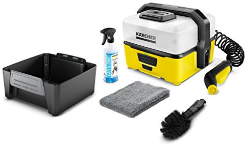 Kärcher OC 3 Mobile Cleaner for Outdoors, Pressure Cleaner with Li-Ion Battery and Mobile Water Reservoir, 1.680-003.0