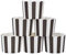 Webake Muffinförmchen Papier 50 Stück Muffin Papierförmchen in Weiß und Schwarz für Muffin Bronnie Cupcake