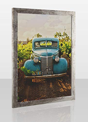 Bilderrahmen Monzetta Puzzlerahmen 70x105 Vintage Weiss Shabby Chic Treibholz Look 105x70 cm Klares Kunstglas