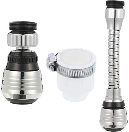 Opopark Estensione Rubinetto Prolunga Rubinetto Cucina Universale 360 ° Ugello Aeratore Rubinetto Doccetta per Lavandino Rompigetto Rubinetto Risparmio Idrico, 2 Modalità