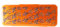 HomestreetUK Bright Hard Shell Plastic Pencil Case with Print, Deep Plastic Pencil Tin Style Stationery or Craft Carry Box Pink Blue Orange (Orange Flowers)