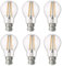 SD LUX LED Glühbirne Base Classic A Lampe B22 Bajonett, 8W 850 Lumen Filament Lampen, ersetzt 75W Glühfadenlampe, 2700K Warmweiß Glühbirnen,Schraube Edison Lampe, nicht dimmbar, 6er Pack