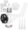 Windturbinengenerator, Windmühlengenerator 1200W Windturbinenunternehmen 3-Blatt-Windregler-Turbinengenerator-Kit für das Laden zu Hause(White 12V)