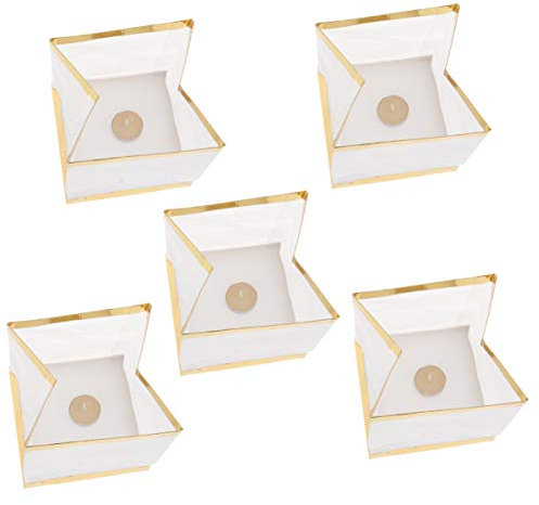 15 Stück Quadratische Wasserlaterne Chinesische 15 cm Beten Und Schwimmende Fluss Papier Teelichthalter für See Fluss Wasser Lichter