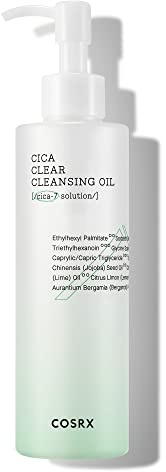 COSRX Pure Fit Cica Cleansing Oil, 6.76 fl. oz / 200ml | Light Weight Oil Purifying Centella for Sensitive Skin | CICA-7 Complex, Jojoba seed oil