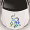 Blueshyhall Drachen Aufkleber Auto Reflektierend Bunt Lasor, 3D Drachen Aufkleber Groß Motorhaube Seitenaufkleber, Auto Tattoo Aufkleber Drache, Car Sticker Dragon Cool Aufkleber Auto Tuning für Auto