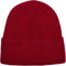 styleBREAKER Unisex Strickmütze mit Rippenmuster und breiter Krempe, Feinstrick Mütze doppelt gestrickt, Strick Beanie 04024190, Farbe:Bordeaux-Rot