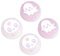 BelugaDesign Ghost Thumb Grips | Halloween Gothic Clear Jelly Glitter Joystick-Griff-Tastenkappen | Kompatibel mit Nintendo Switch Standard Lite OLED