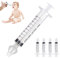 4 Stück Nasenspüler, Nasenspüler mit Spritze, Nasendusche Set Nasenreiniger für Neugeborene, sicher und komfortabel, ungiftig und geschmacksneutral, wiederverwendbar sicherer Nasenreiniger