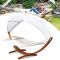Lospitch Hängematten mit Gestell Holz Hängematte mit Dach Hängemattengestell Hammock bis 180kg 2 Personen Outdoor