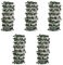 vidaXL 5X Clôtures à Treillis de Saule avec Feuilles Artificielles Extensible Barrière de Jardin Arrière-Cour Terrasse Extérieur 180x60 cm