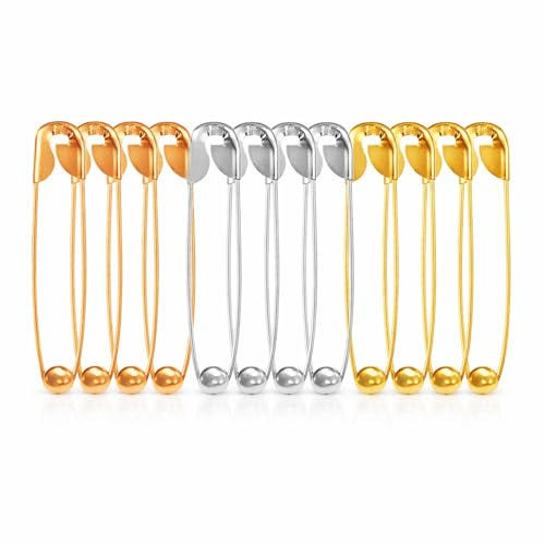 VAMA FASHIONS Big safety Saree Draping Sari Pleats Pin Crafts Sewing & Pinning Nappy Diaper handkerchief Clothes pins clips for Womens