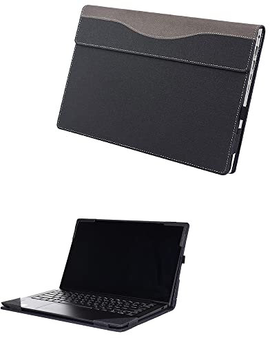 XJchen 14-EB Schutzhülle für HP EliteBook 725 820 830 G3 G4 ProBook x360 435 G7 G8 G9 G10 Chromebook 14ct-cd 35,6 cm (14 Zoll), PU-Leder, Schwarz