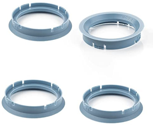 LST 4x Zentrierringe Distanzringe für Alufelgen Ø 70,0 mm - Ø 57,1 mm Hellblau