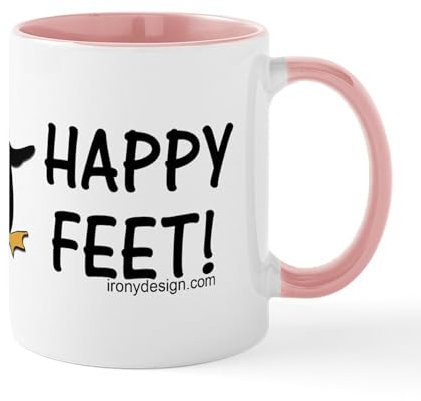 CafePress Happy Feet Penguin Mug 11 oz (325 ml) Ceramic Coffee Mug