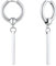 FindChic Minimalistische Ohrringe lang Bar Jewellery Ohrschmuck Edelstahl Statement-Creolen Silber Ohrhänger für Paar Pärchen Frauen Jungen
