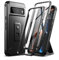 Dexnor Full Body Case for Google Pixel 8 5G【Double front frame & Kickstand 】, Bumpershock Technology Drop Protection Rugged Phone Cover Shockproof Protective Bumper Case - Black