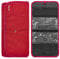 Musiin Guitar Accessory Organizer Bag, Foldable Easy Access Pockets Case, Picks, Strap, Capo, Strings Holder Storage (Red)