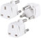 3-Pack UK to South Africa Plug Adapters South Africa Power Converter Grounded Universal Travel Adapter 3 Pin South Africa, Ghana, Bahrain, Mauritius etc International Type M Plug (White)