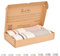 Tadussi ® Saunahandtuch Fouta Hamamtuch XXL [2er Set] Ideal als Strandtuch Picknickdecke für Damen & Herren - Groß 100x200-100% Baumwolle - Set Matmata (Bordeaux Grau Schwarz)