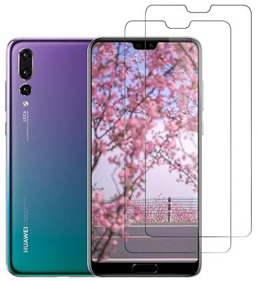 Wondoner 2 Stück Displayschutzfolie kompatibel mit Huawei P20 Lite Panzerglas, HD Displayschutz für Huawei P20 Lite Schutzfolie, Screen Protector für Huawei P20 Lite folie [9H] [Kratzfest]