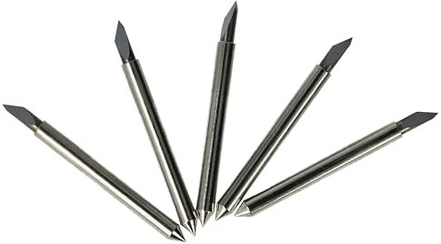 vhbw 5X Plottermesser kompatibel mit Roland TrueVIS VG-Serie, VersaCAMM VSi-Serie Schneideplotter - 60° Schneidewinkel